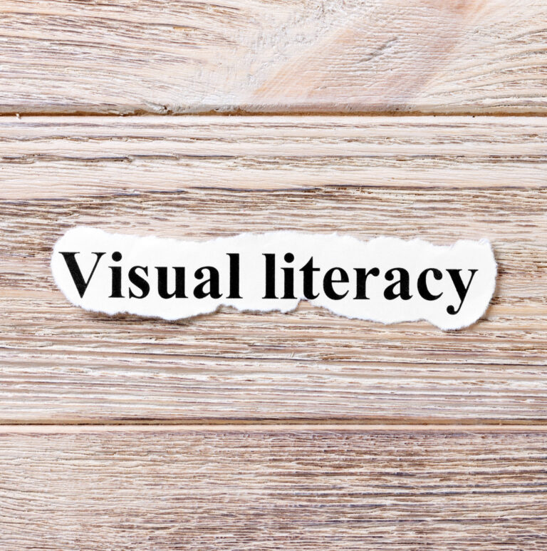text that reads "visual literacy"